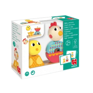 Juego de Madera Enroscar y Apilar